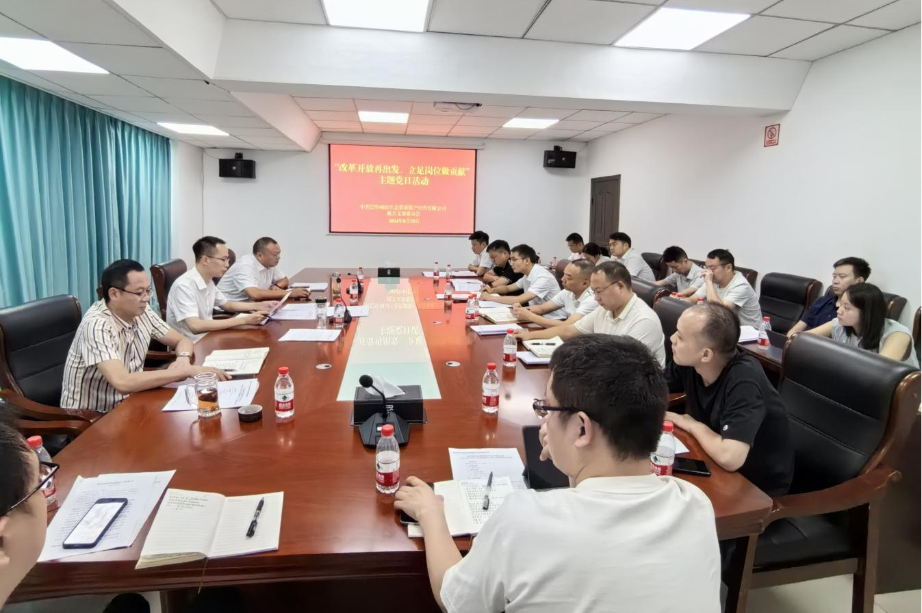 巴中兩山公司開(kāi)展“改革開(kāi)放再出發(fā)、立足崗位做貢獻(xiàn)”主題黨日活動(dòng)